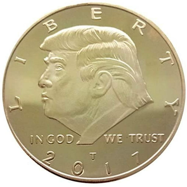 2 NEW 2018 President Donald Trump Inaugural Silver/Gold EAGLE Commemorative Coin